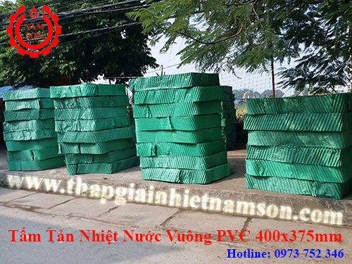 Tấm Tản Nhiệt Nước Vuông PVC 400x375mm Cho Tháp Giải Nhiệt Công Ty Tháp Giải Nhiệt Nam Sơn